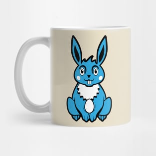 Blue Colored Easter Bunny Mug